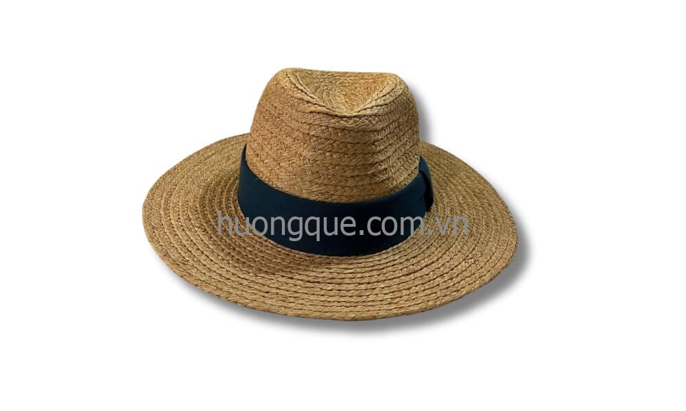 Mũ cói Boater thanh lịch - Mũ nam MC4-R2